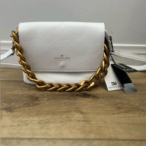 Brand new leather white shoulder or crossbody purse